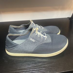Olukai Nohea Moku Mens Size 8 Blue Mesh Slip On Comfort Casual Shoes